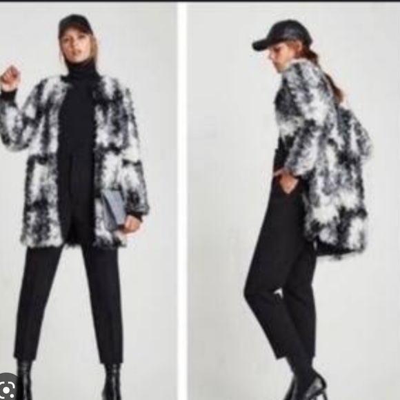 Zara teddy bear coat - Picture 5 of 8